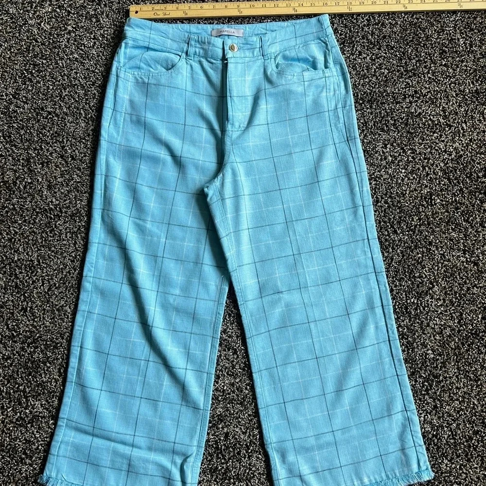Marella plaid pants - Picture 1 of 8
